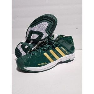 Adidas Pro Model 2G Men's Size 9 "SVSM" Lebron James Sneakers Green/Gold FW3664